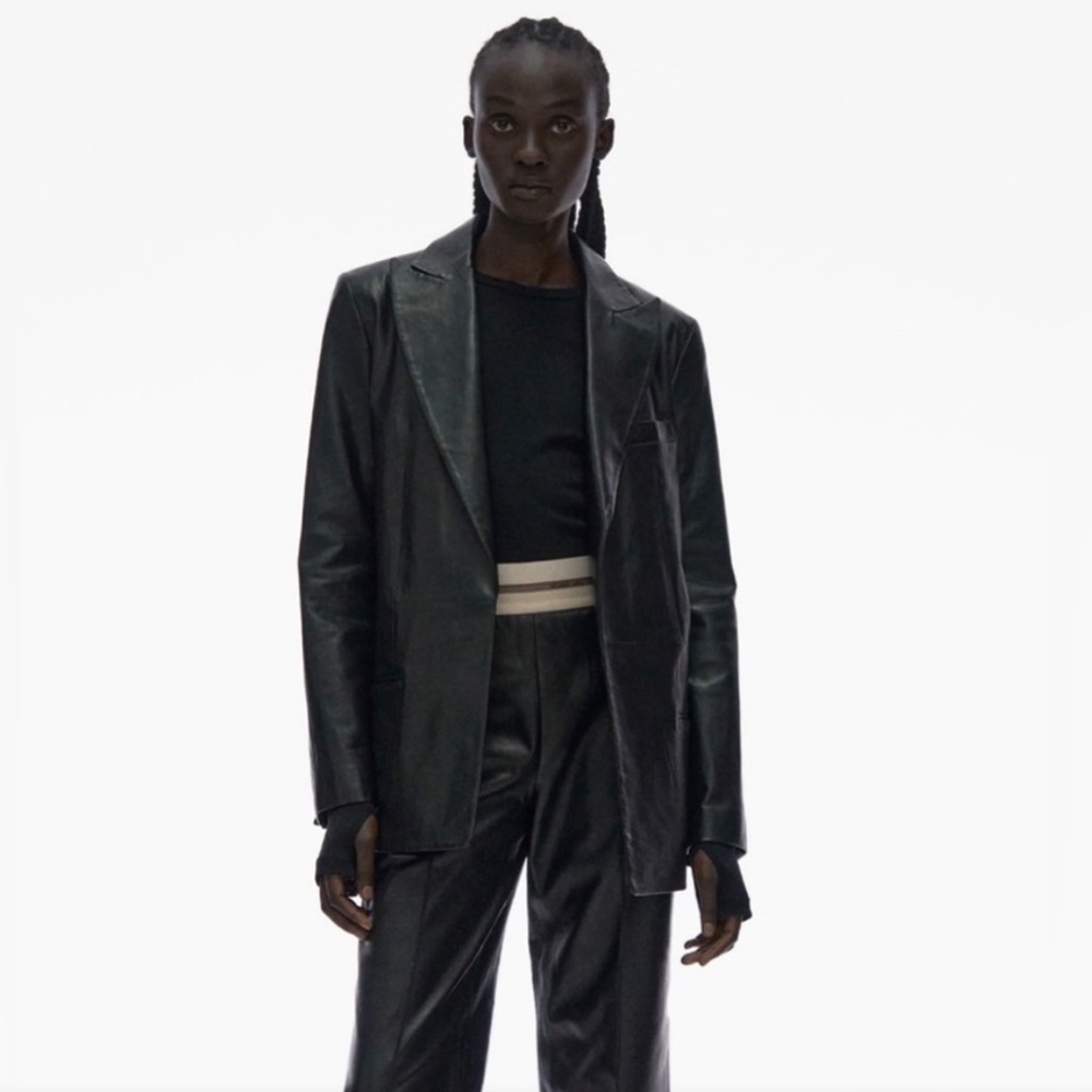 HELMUT LANG Leather Blazer